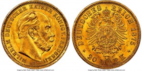 Prussia. Wilhelm I gold 20 Mark 1875-A MS63+ NGC, Berlin mint, KM505. AGW 0.2305 oz. 

HID09801242017

© 2020 Heritage Auctions | All Rights Reser...