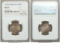 Wilhelm I Pair of Certified Marks NGC, 1) Mark 1875-B - MS64, Hannover mint 2) Mark 1875-C - UNC Details (Stained), Frankfurt mint Sold as is, no retu...