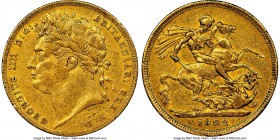 George IV gold Sovereign 1822 AU50 NGC, KM682, S-3800. A less-circulated example of this earlier date expressing remnants of mint luster within the le...