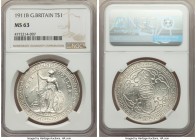 George V Trade Dollar 1911-B MS63 NGC, Bombay mint, KM-T5. Cartwheel luster. 

HID09801242017

© 2020 Heritage Auctions | All Rights Reserve