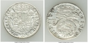 Naples & Sicily. Carlo II Tari 1686 AG-A XF, KM104. 26.5mm. 5.65gm. Reflective fields.

HID09801242017

© 2020 Heritage Auctions | All Rights Rese...