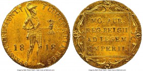 Willem I gold Ducat 1818 MS63 NGC, Utrecht mint, KM50.1.

HID09801242017

© 2020 Heritage Auctions | All Rights Reserve