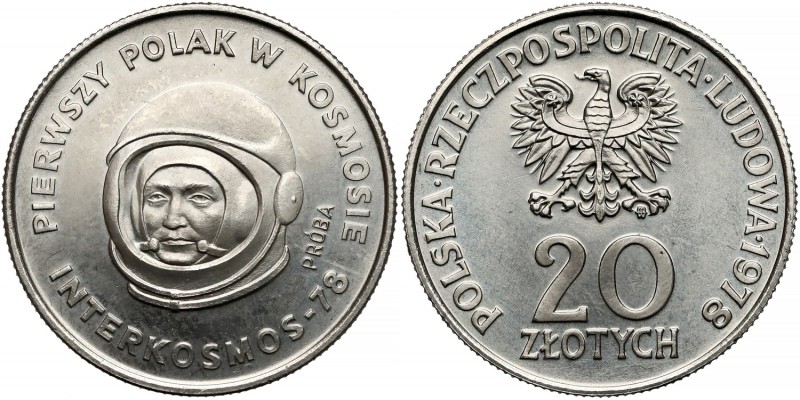 Próba NIKIEL 20 złotych 1978 Interkosmos
 
Reference: Parchimowicz P.310.a
Gr...