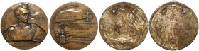 Medaliony (21cm) Generał Prądzyński - awers i rewers (2szt)