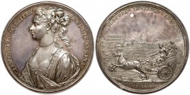 Medal Klementyna Sobieska ucieczka z Innsbrucku 1719 - PIĘKNY R3
