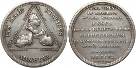 August II Mocny, Medal Alians Trzech Fryderyków 1709 r.
