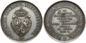 1863 r. Medal SREBRO Uwłaszczenie Włościan