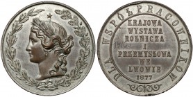 1877 r. Medal Wystawa Rolnicza i Przemysłowa we Lwowie - dla współpracowników