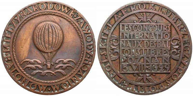 Medal Międzynarodowe Zawody Balonowe, Poznań 1929 - bardzo rzadki
 Bardzo efekt...