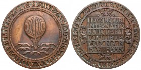 Medal Międzynarodowe Zawody Balonowe, Poznań 1929 - bardzo rzadki RRR