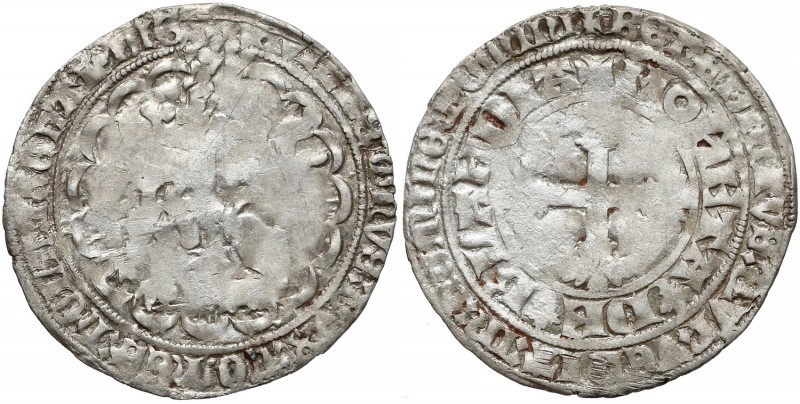 Niderlandy, Willem V (1345-1389), Dwugrosz
 Srebro, średnica 30 mm, waga 2.6 g ...