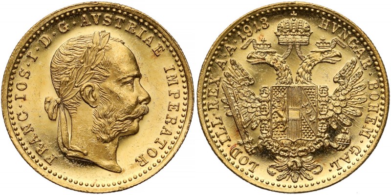 Austria, Franz Joseph I, Ducat 1913
Austria, Franciszek Józef I, Dukat 1913
 Z...