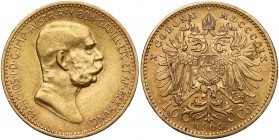 Austria, Franz Joseph I, 10 corona 1909