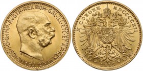 Austria, Franz Joseph I, 10 corona 1912 - restrike