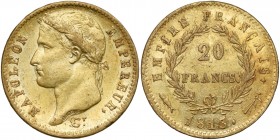 France, Napoleon I, 20 francs 1813, Utrecht