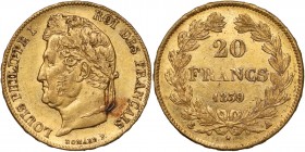 France, Louis-Philippe I, 20 francs 1839-A