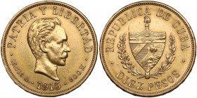 Cuba, 10 peso 1915