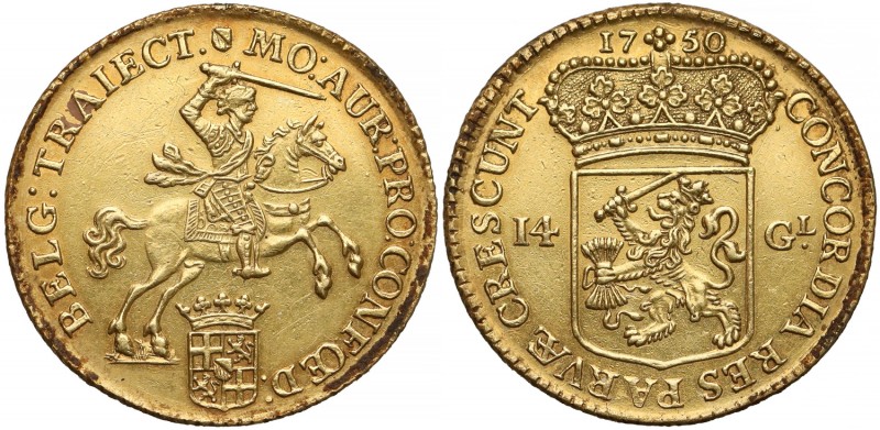 Netherlands, Utrecht, 14 gulden 1750 - 'Gouden rijder'
Niderlandy, Utrecht, 14 ...