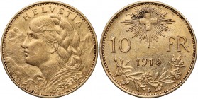 Switzerland, 10 francs 1915