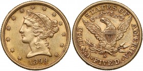 United States, 5 dollars 1899-S - Coronet Head