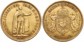 Hungary, Franc Joseph I, 10 korona 1894, Kremnitz