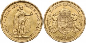 Hungary, Franc Joseph I, 10 korona 1900, Kremnitz