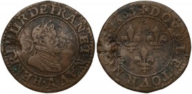 France, Henri IV, Double Tournois 1603 A, Paris