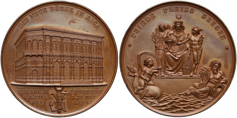 Latvia, Riga, Medaille 1856 (Loos / Kullrich) - Friede Fleiss Seegen
Łotwa, Ryg...