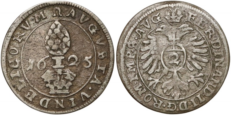 Germany, Augsburg, Ferdinand II, 1/2 batzen (2 kreuzer) 1625
Niemcy, Augsburg, ...