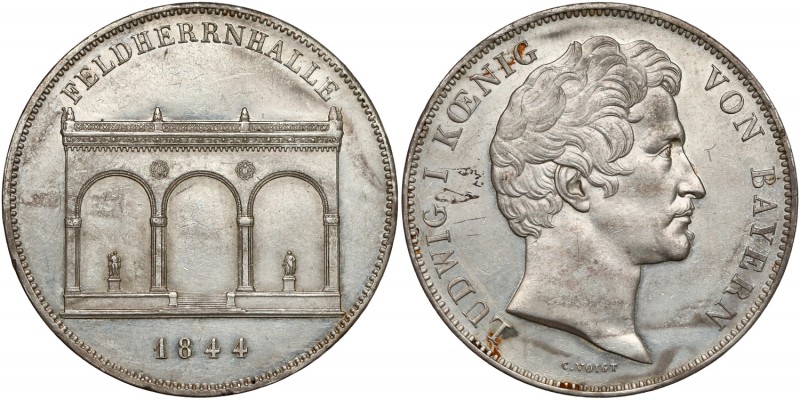 Germany, Bayern, 2 taler 1844 - Feldherrnhalle
Niemcy, Bawaria, Dwutalar pamiąt...