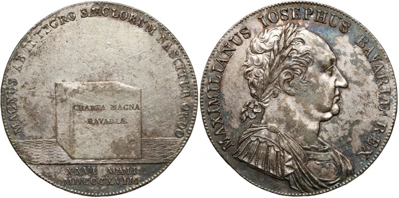 Germany, Bayern, Taler 1818 - Charta Magna Bavariae
Niemcy, Bawaria, Talar 1818...