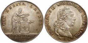 Germany, Frankfurt, Francis II, Silver two ducat pattern of 1792 - coronation