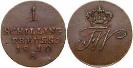 Germany, Preussen, Fridrich Wilhelm III, Schilling 1810 A