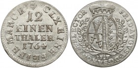 Germany, Sachsen, 1/12 taler 1764 IFóF