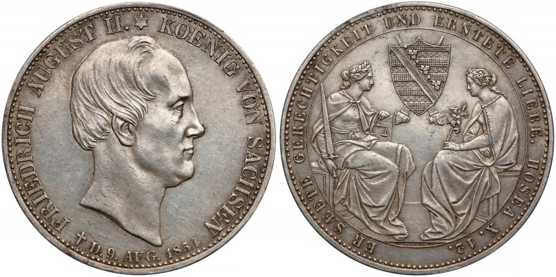 Germany, Sachsen, Posthumous Taler 1854
Niemcy, Saksonia, Talar pośmiertny 1854...