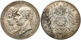 Niemcy, Meklenburgia-Szwerin, 5 marek 1904-A - zaślubinowe