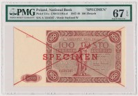 100 złotych 1947 - WZÓR - Ser.A 1234567 MAX