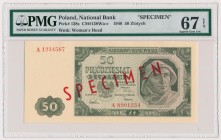 50 złotych 1948 - SPECIMEN - A MAX