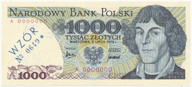 1.000 złotych 1975 - WZÓR - A 0000000 - No.0649