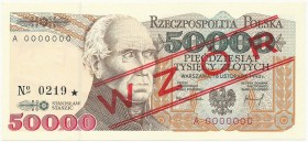 50.000 złotych 1993 - WZÓR - A 0000000 - No.0219