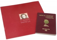 PWPW Paszport studyjny 2008 - Fryderyk Chopin - biometryczny z folderem