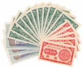 China 1, 5 and 10 Cents 1931-1939 SET of 19 pcs