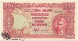 New Zealand SPECIMEN 50 Pounds (1940 - 1955)