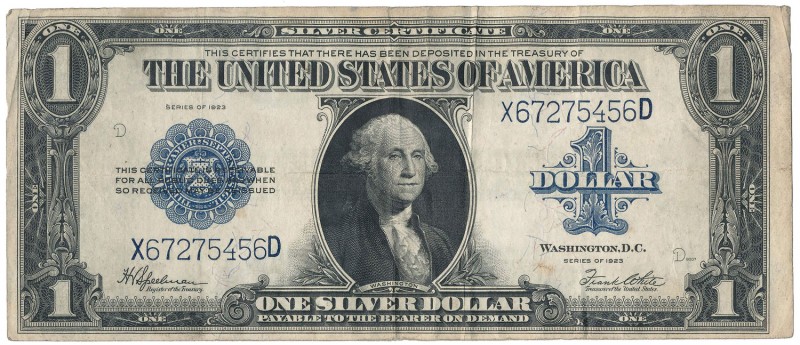 USA 1 Dollar 1923 Silver Certificate
USA, 1 Dollar 1923, Silver Certificate
 ...