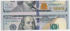United States CUT ERROR of 100 Dollars 2009