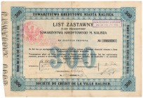 Kalisz, TKM, List zastawny 300 zł 1925