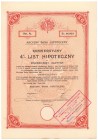 Lwów, Akc. Bank Hipoteczny, 4% List hipoteczny 50 zł 1926