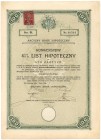 Lwów, Akc. Bank Hipoteczny, 4.5% List hipoteczny 100 zł 1926