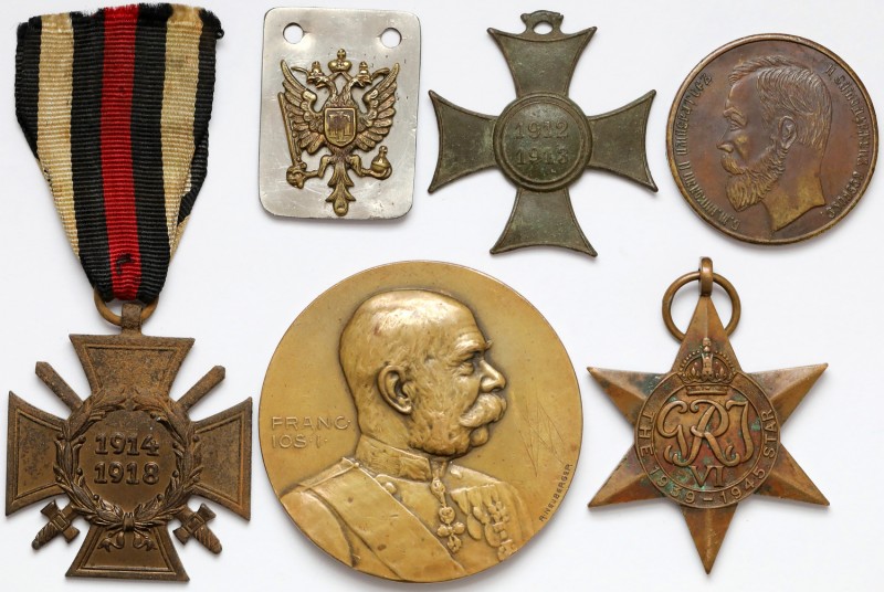 Lot 7 pcs. medals and badges, Austria, Germany, Russia etc.
Austria, Niemcy Ros...