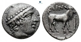 Thrace. Ainos 429-426 BC. Diobol AR